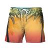 Pantaloncini Estivi da Uomo con Stampa 3D Foglia di Banana, Casual da Spiaggia, Vestibilità Larga, Gamba Dritta, Pantaloncini da Spiaggia