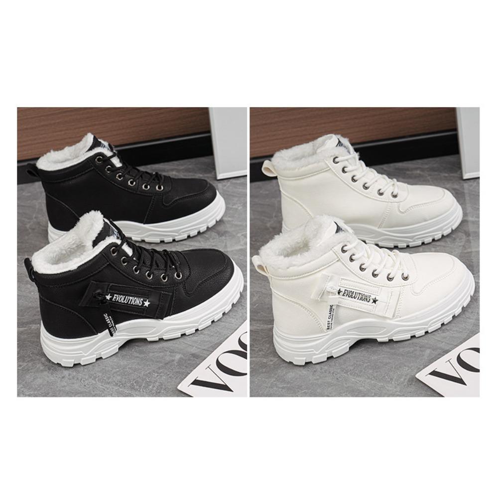 **Women Winter Snow Boots Fleece Lined Thick Waterproof Anti Slip Warm Martin Boots**