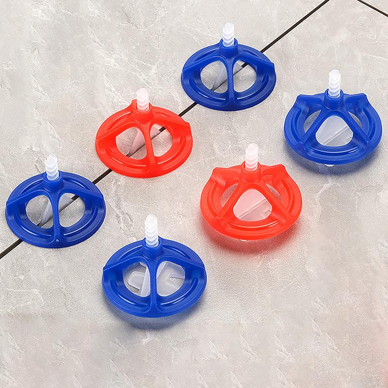Hot 50/100Pcs Ceramic Tile Leveling System Base Plate Tile Spacers Leveling System Clips Wedge Floor Wall Gap Leveling System