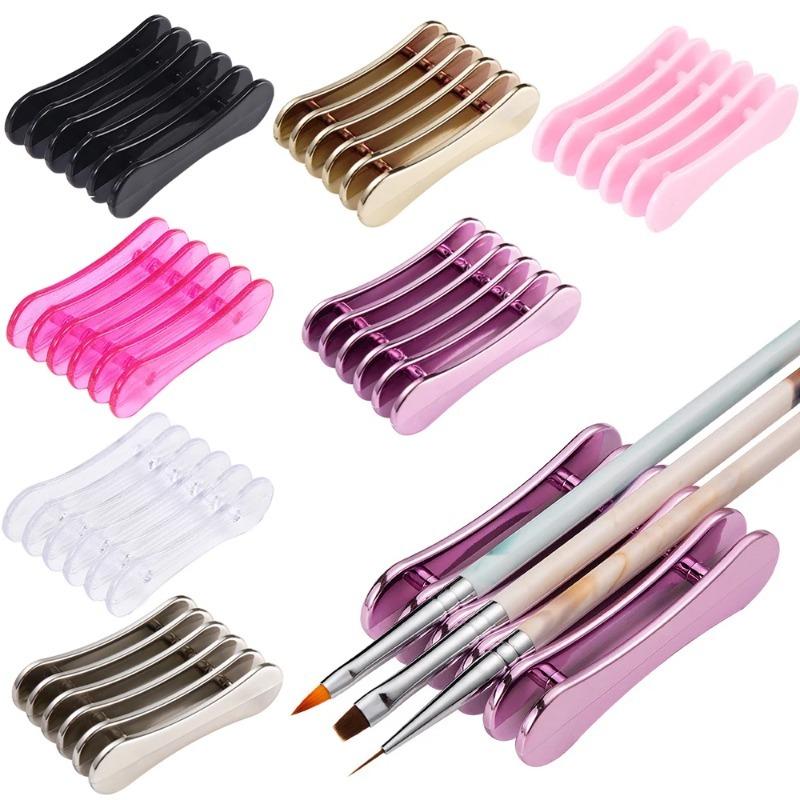 5 grilles Nail Art peinture porte-pinceau porte-brosse à ongles peinture stylo reste support support UV Gel brosse présentoir outils de manucure