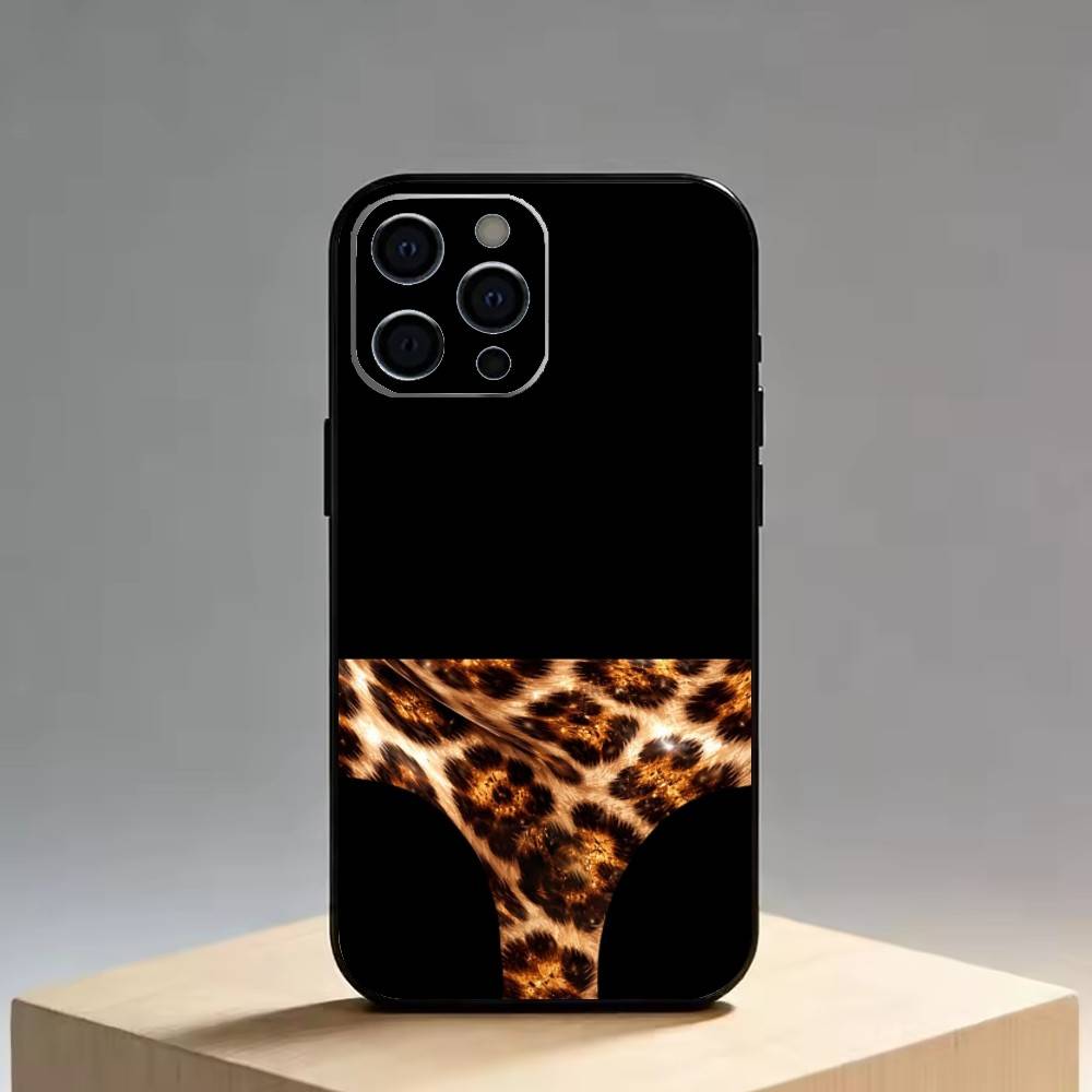 Funny leopard print underwear   Phone Case Silicone Soft For IPhone 17 16 15 14 13 12 11 X XR Plus Pro Max Plus