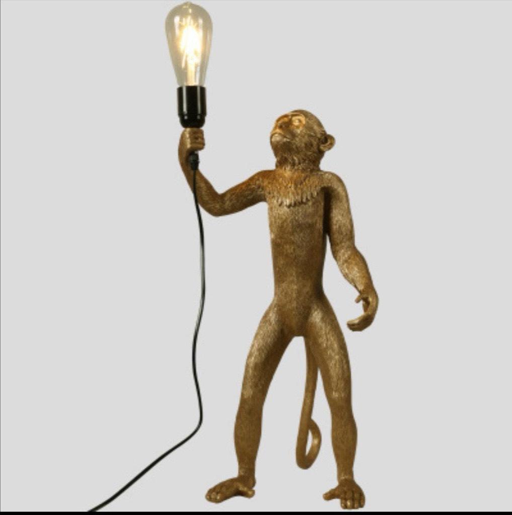 Industrial Style Monkey Lamp: Creative Hemp Rope Pendant for Restaurant, Kids' Room, or Store Display