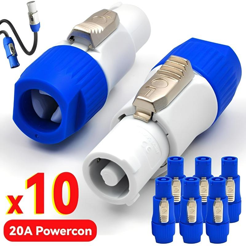 3Pin Powercon XLR Connector 20A 250V Male Plug NAC3FCA NAC3FCB NAC3MPA Power Socket Male Plug Adapter for Stage Light LED Screen
