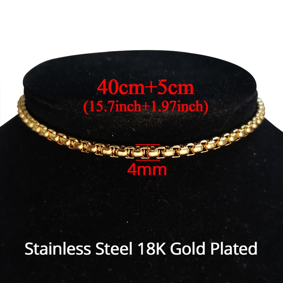 2025 High Quality Clavicle Blade Chains Dropshipping Women Gold Silver Color Stainless Steel 35+5cm Snake Choker Necklace Chain