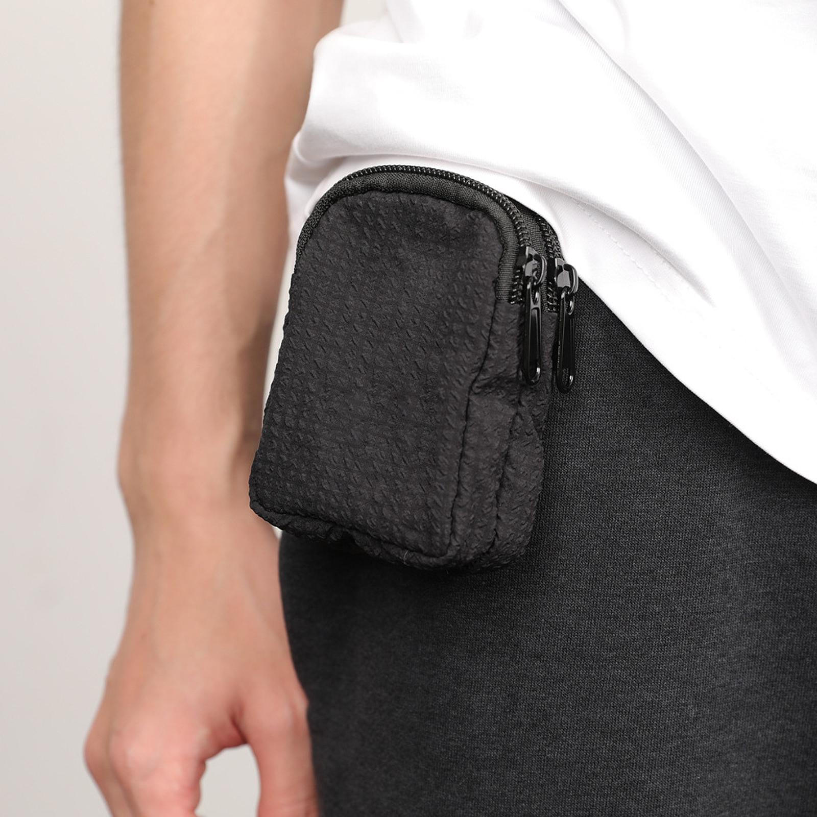 

Pouch Earphone Case Multifunction Professional Key Holder Wallets Mini Wallet for Camping синій