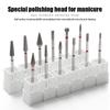 Diamond/Stainless Steel Professional Ceramic Nail Drill Bit Set Electric Manicure Nail File Bit For Acrylic Gel Nails And Cuticl