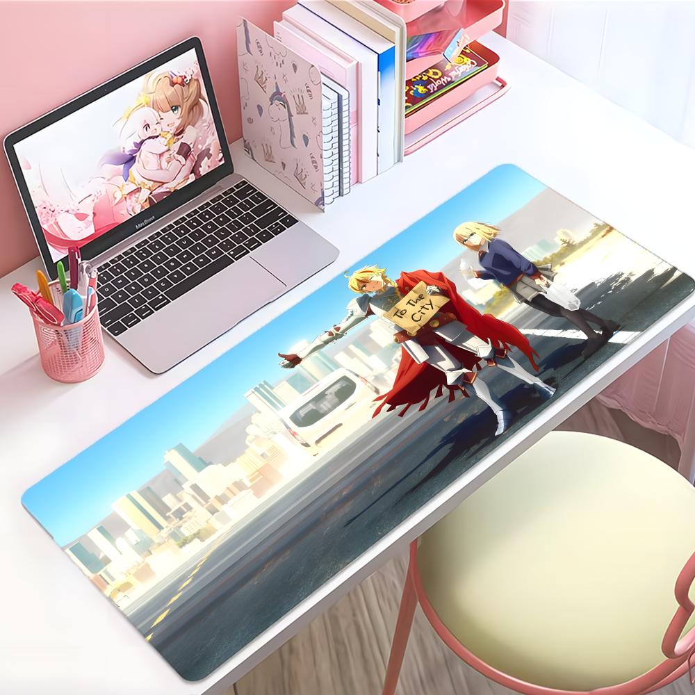 Cool Magical Anime FFate Strange Fake Mouse Pad Large Thick Desk Pad Stitched Edges Gaming Mouse Mat For Pc