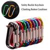 Multicolor Aluminium Equipment Alloy Carabiner Camping Hiking Hook Climbing Button Buckle Keychain