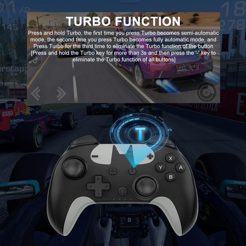 Gamecontroller für iPhone, iPad, Switch, Direktspiel, Bluetooth-Gaming-Gamepad-Joystick, Call of Duty Mobile(KABELJAU), Impact, Asphalt 9, Real Racing 3