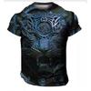 Oversized T Shirt Man 3D Tiger Print Tees Tops Summer Casual Mens Animal Pattern T Shirt Streetwear Quick Dry Fashion Clothes