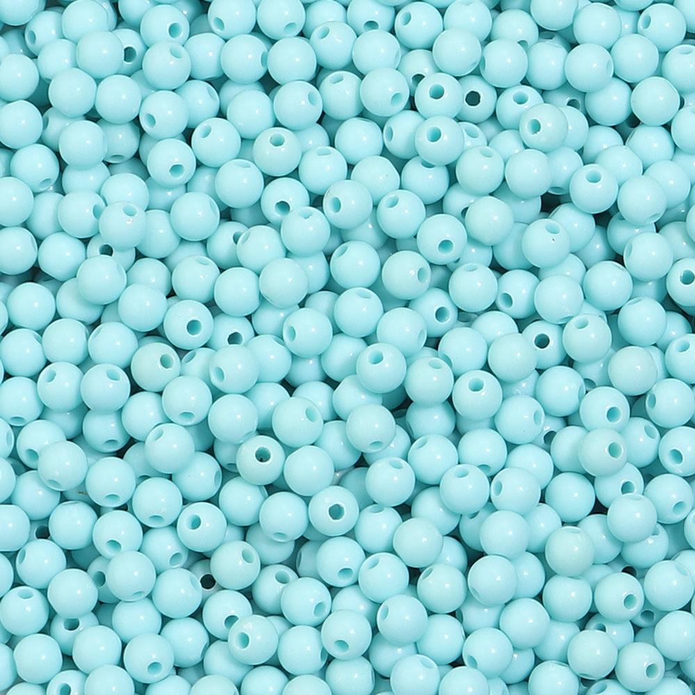 1000pcs/lot 5mm Solid Color Acrylic Round Beads Loose Spacer Mini Seed Bead For Jewelry Making DIY Bracelet Necklace Accessories