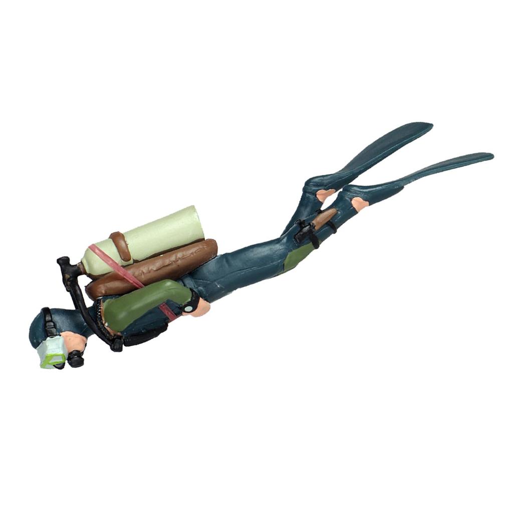 Miniature Diver Action Figure Scene Ornaments Oceans Pavilion Aquarium Decoration Accessories 3D