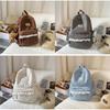 Korean Style Girls Backpack With Bow Pattern For School And Travel Purposes