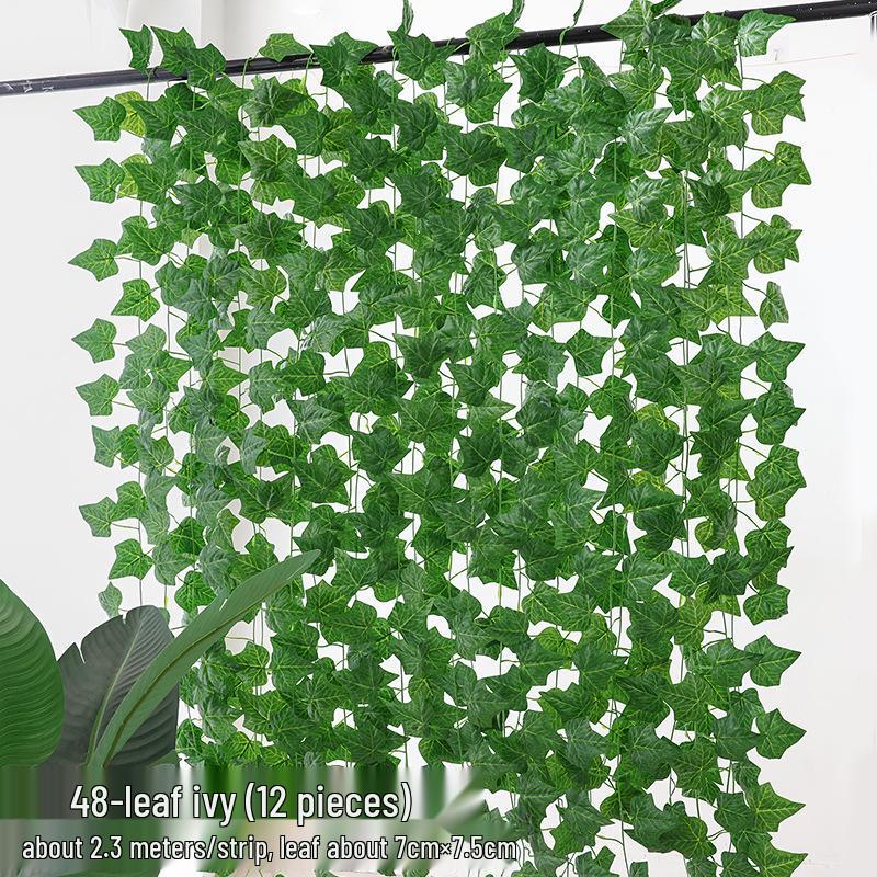 Artificial Green Leaf Grape Vine with Grape Leaves for Ceiling Decoration