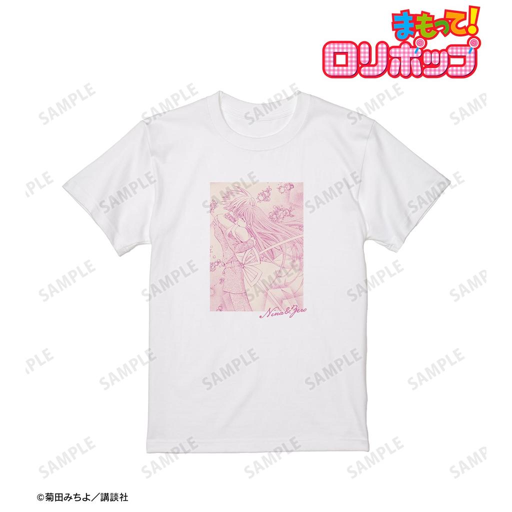 Mamotte! Lollipop Nina & Zero Reunion Original Frame T-Shirt Women's XL Size