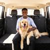Car Back Seat Pet Cushion Waterproof Dog Seat Cover Supplies Double Zipper Waterproof Adjustable Strap Back Seat Pet Cover