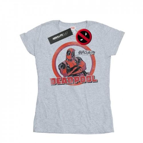 Marvel Womens/Ladies Deadpool Seriously Speech Bubble Cotton T-Shirt