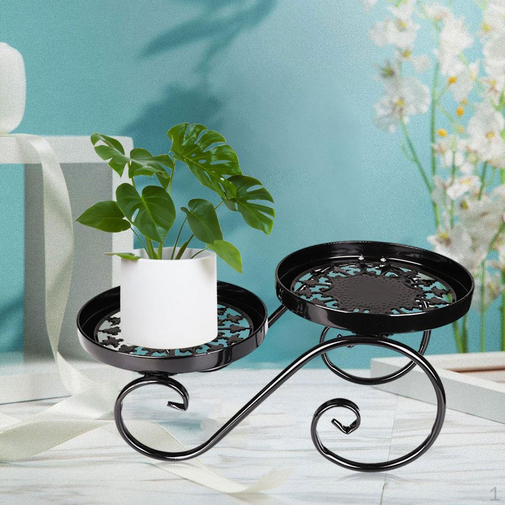 

2 Tier Plant Stands Multiple Plants Holder Flower Pot Rack for Indoor