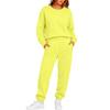 Damen Langarm Rundhals Sweatshirt und Jogginghose 2-teiliges Set