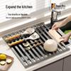 Foldable Silicone Sink Drain Rack for Dish Storage