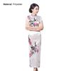 Qipao moale clasic antirid elegant cheongsam femei pentru spectacol de scenă