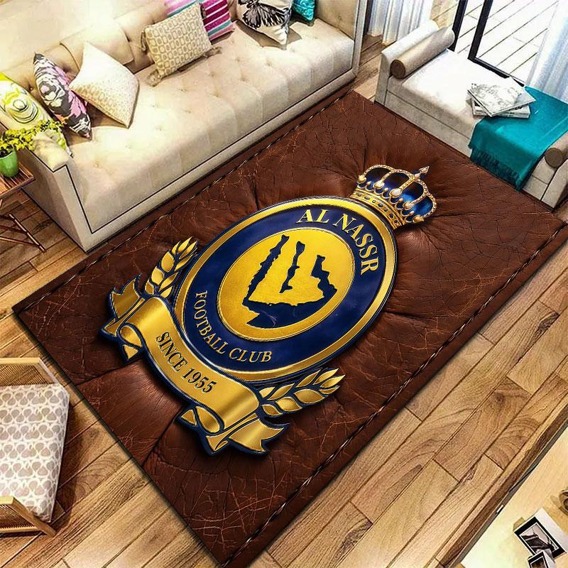 Al-Nassr FC Carpet Rug for Living Room Bedroom Home Sofa Decoration,Kids play Non-slip Floor Mat
