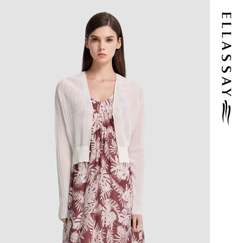 ELLASSAY Women s Ribbed V-Neck Knit Top M