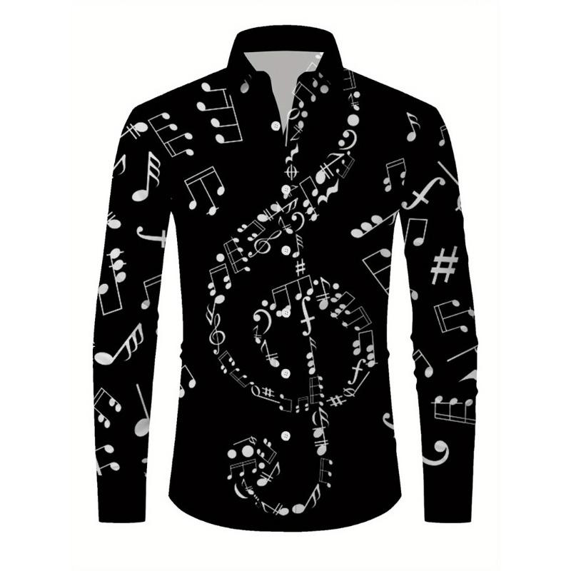 Poker Square Pattern Men's Shirt Red Peach 3D Printed Shirt Casual Loose Aloha Shirt Long Sleeve Collar Top