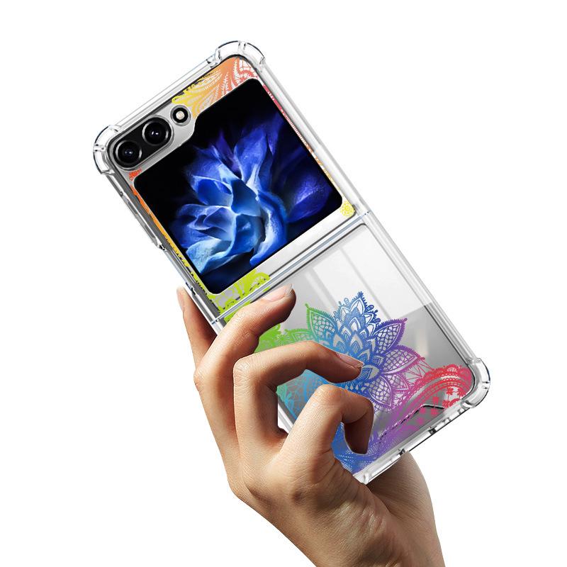 Samsung Galaxy Z Flip 5 Butterfly Lace 2-in-1 Phone Case with TPU+PC Material