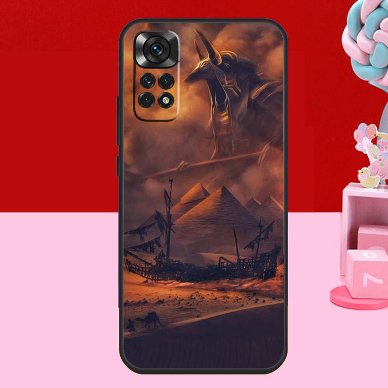 Anubis Ankh Pharaoh Case For Xiaomi Redmi Note 11 10 12 13 14 15 Pro Plus Redmi 15 C 14C 10C 12C 13C Soft Cover
