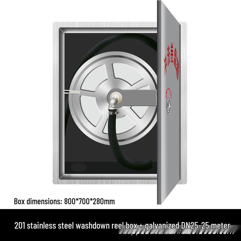 Stainless Steel Onshore Flushing Reel Box with Water Fire Hydrant