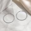 1 Pair Thick Chunky Hoop Earrings for Women, Large Round Circle Hooped Earrings, Hypoallergenic Lightweight Jewelry Gift