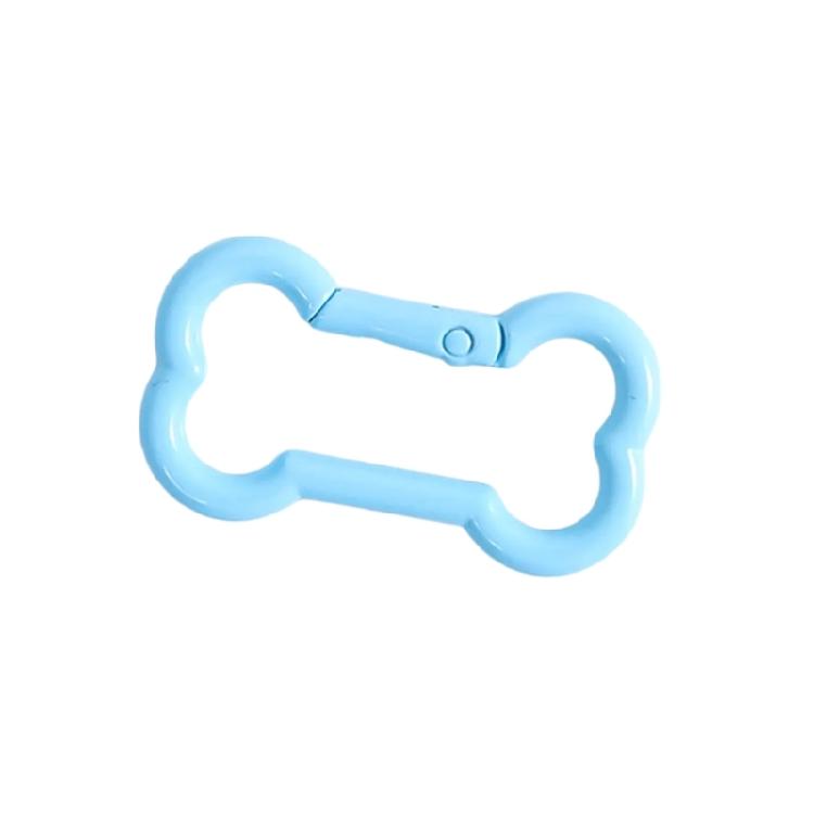 Zinc Alloy Bone Keychain Decoration Spring Operated Clasp Available In 6 Playful Color Options