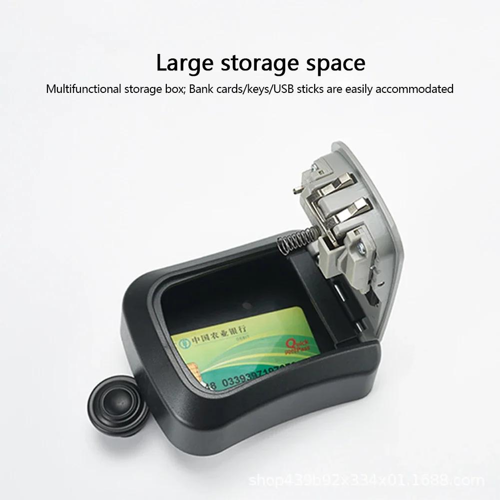 Wall Mount Key Lock Box 4 Digit Password Code Security Lock No Key for Home Office Key Safe Secret Storage Box Organizer