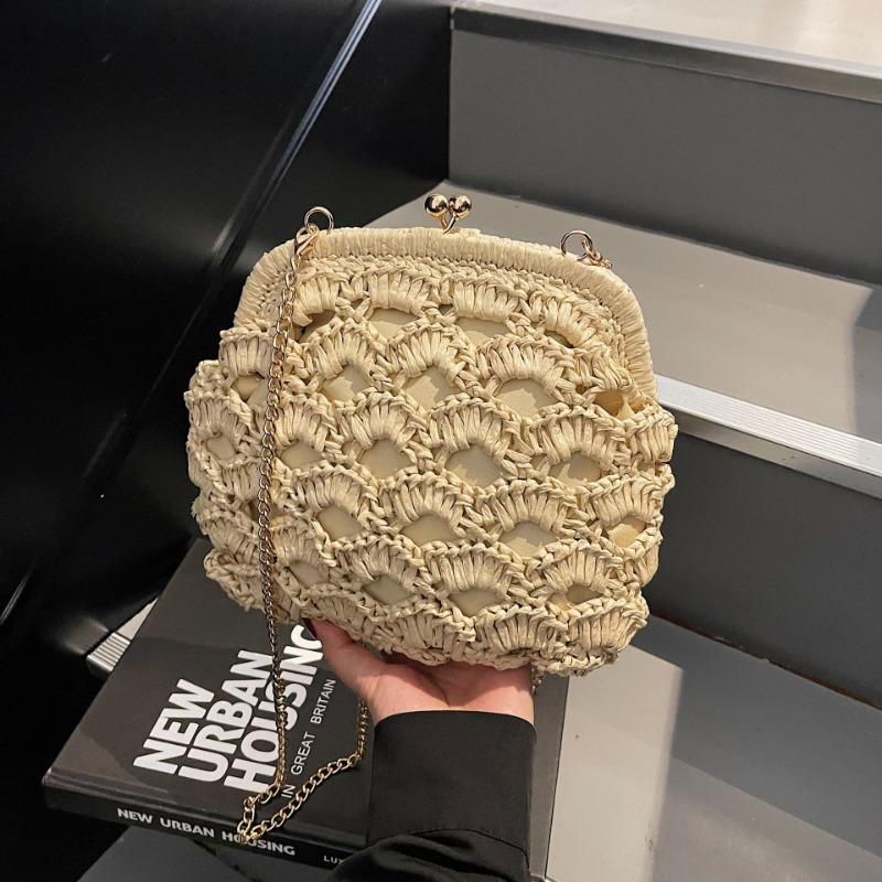 

Новая повседневная ретро плетеная сумка для мобильного телефона, модный мини хлопково-льняной пляжный рюкзак на шнурке