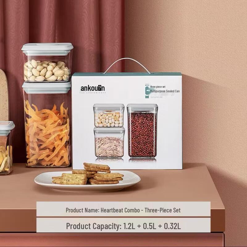 

Герметичный набор контейнеров для хранения продуктов Ruhan Kitchen, 3 шт.