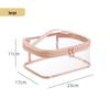 Thickened Transparent Travel Makeup Bag with Customizable Logo - Three-Dimensional Handheld Toiletries and Lipstick Storage.