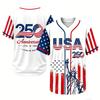 Custom Baseball for Men Women 4th of Patriotic Sports Top Short Sleeve
