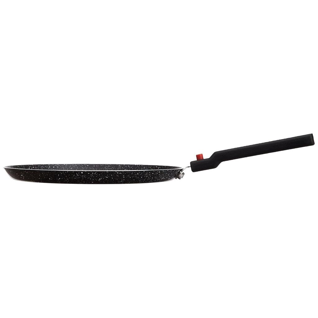 Aluminium Antihaft Dosa Tawa mit abnehmbarem Griff| Granit-Finish | Induktionsboden | Pfoa-frei | Hochtemperaturbeständige Außenbeschichtung
