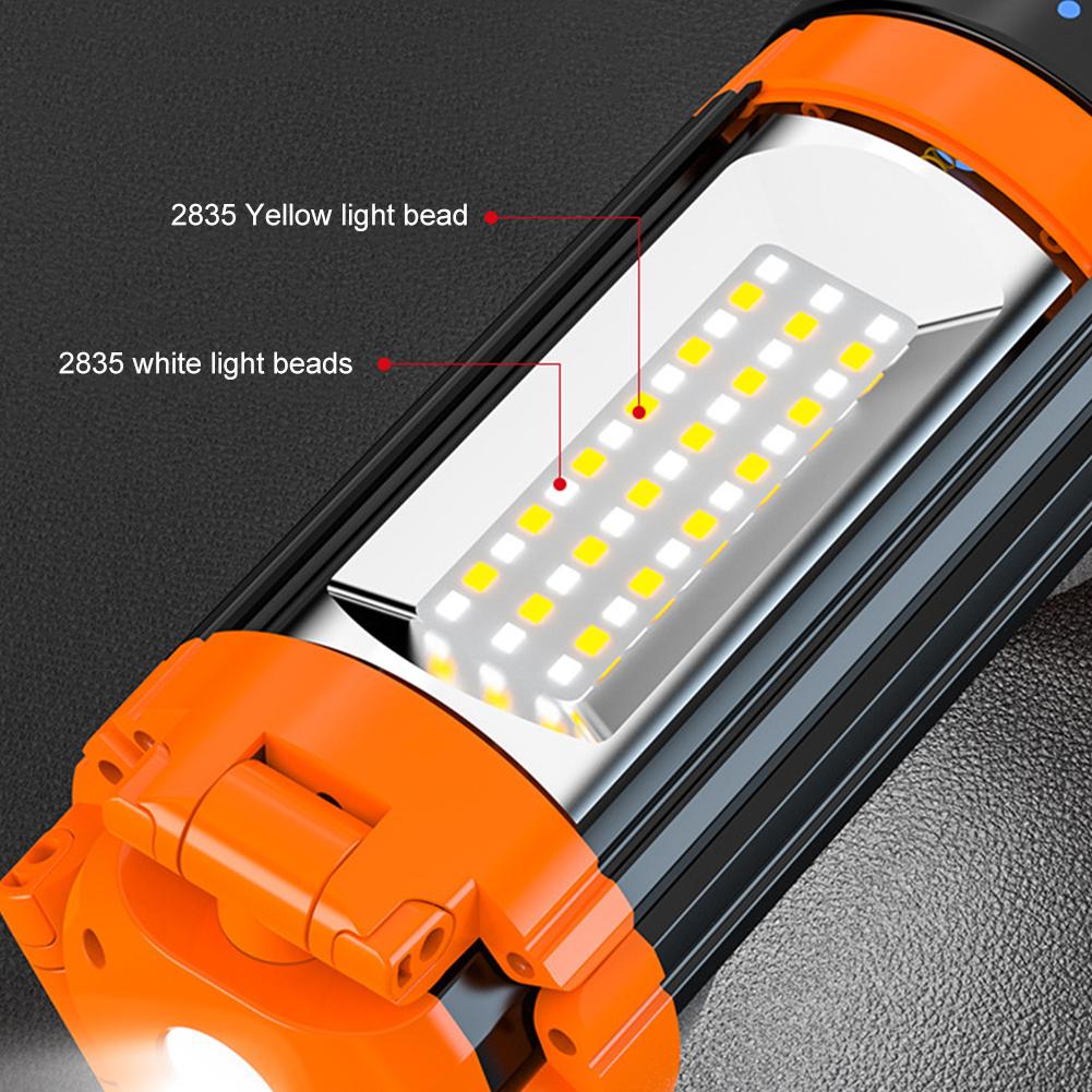 Folding Camping Light Rechargeable Camping Lantern Multifunctional Portable Camping Light Power Display for Adventure Fishing