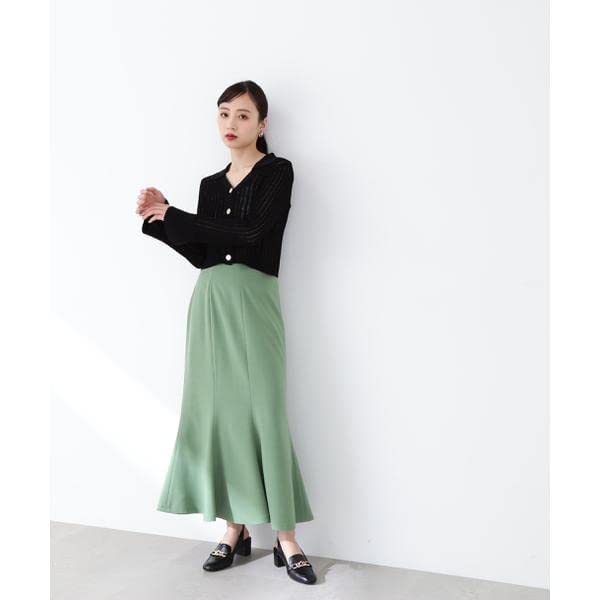 JILL by JILL STUART Sweater [Pre-order: Arrives late March - early April] Women's Mesh Collar Cardigan in Ecru