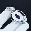 Natural Amethyst Pendant, Purple Gemstone Pendant, Pendant, 925 Sterling Silver Jewelry, Wedding Anniversary Gift, Pendant For Grand Mother