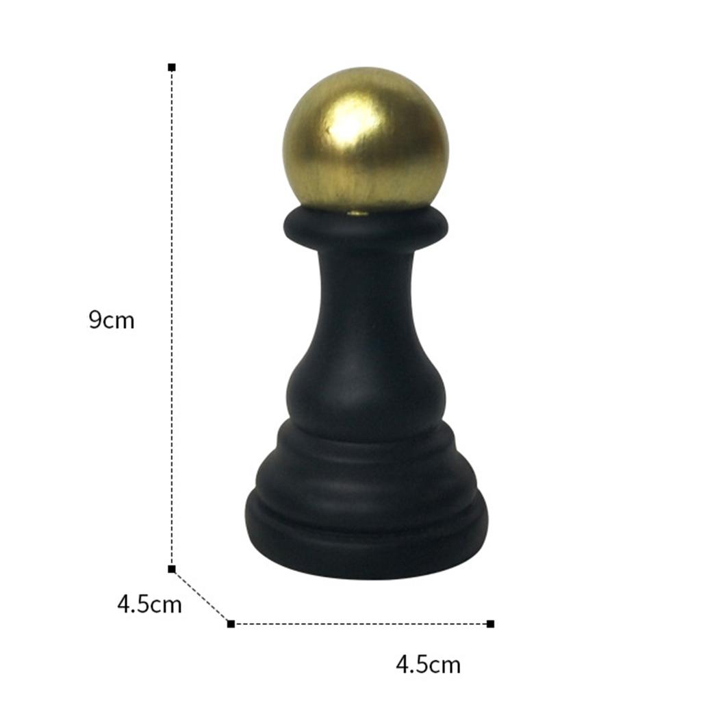 Resin Chess Pieces Statues Figures Chess Game Figurine Pieces International Chess Game Accessories for Home and Desk TV Cabinet