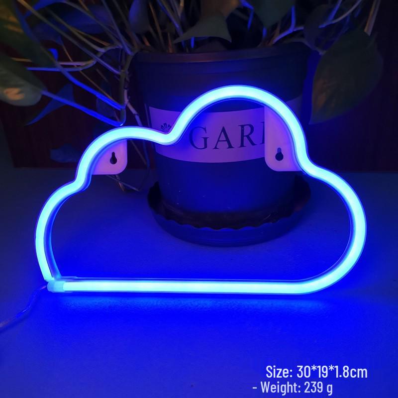 LED Neon Butterfly & Planet Wall Light - Decorative E-sports, Bar, and Photo Prop Night Light