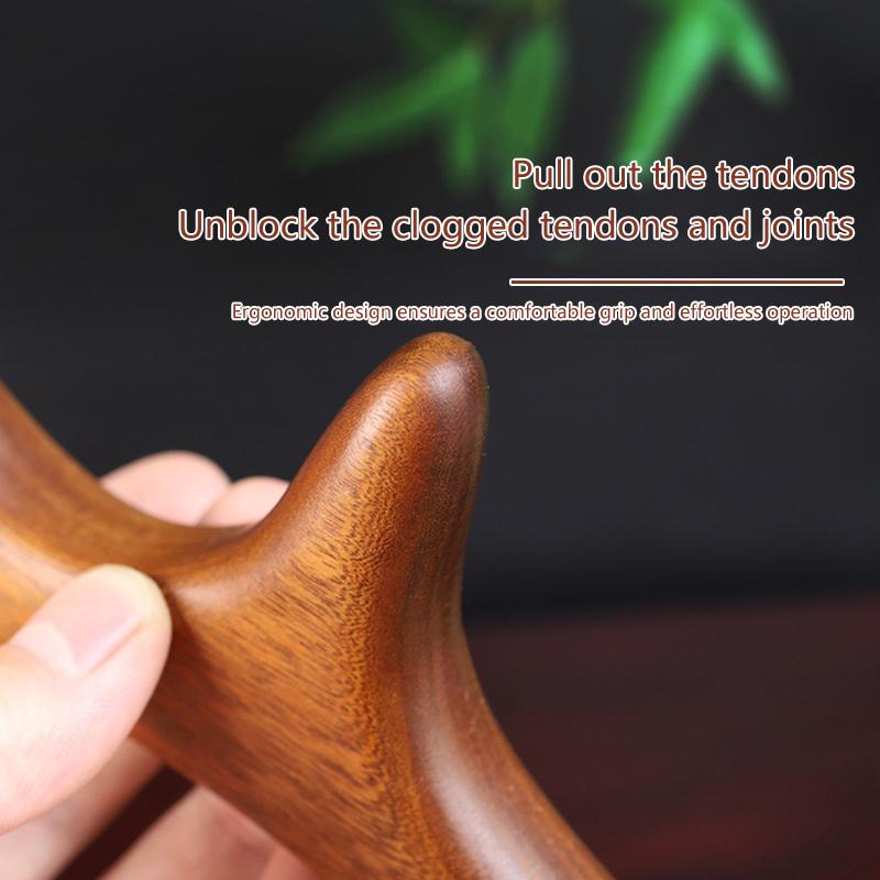 1 Pcs Neck Foot Sandalwood Trigger Point Massage Gua Sha Tools Home Gym Professional Therapy Massage Tool For Back Leg Hand Face