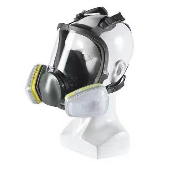 6800 Large Facepiece Gas Mask: Anti-Toxic Protection for Spray Painting, Chemical Industry, Pesticide Application, Wide Field of View Dust Defense.