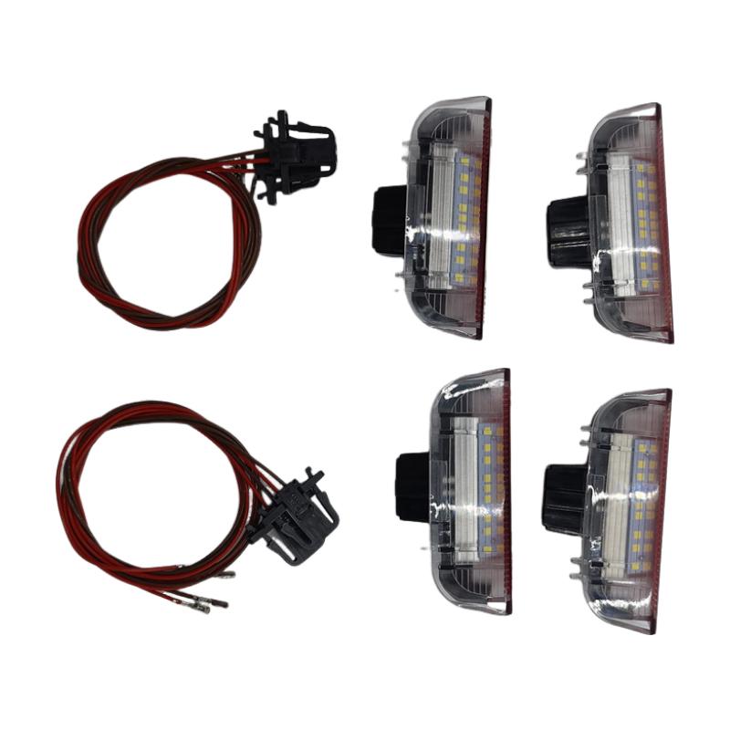 4x Car LED Door Warning Light Welcome Projector for Golf 6 7 Jetta MK5 MK6 Passat B6 B7 CC TIGUAN Scirocco Eos Sharan 4pcs red white