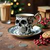 Coffee Cup  , Gold ,plated Gothic Resin Tea Cup  ,Coffee Cup