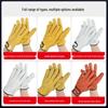 Sheepskin Welder's Gloves: Heat-Insulating, Wear-Resistant, Thickened, Durable, Protective, Double-Layer Welding Gloves with Free Shipping.