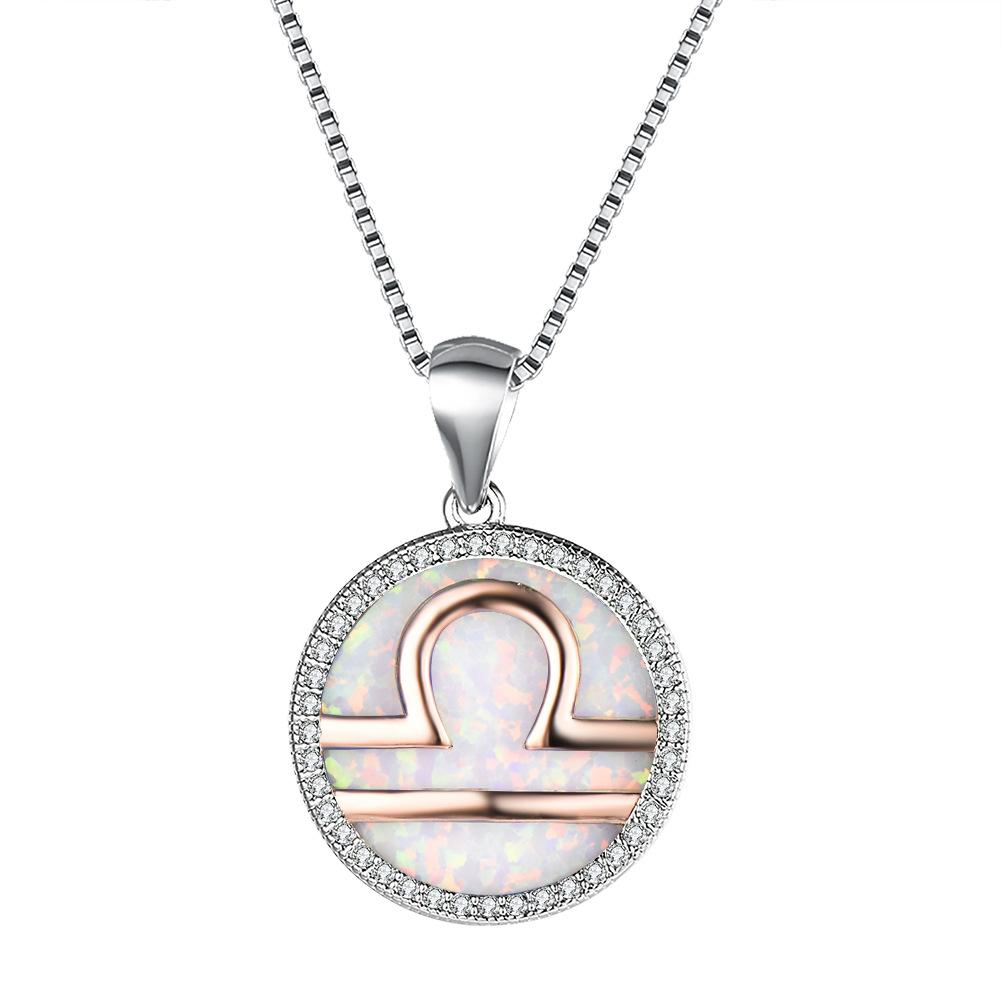 Necklace European and American 12 Constellation Necklace